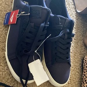 M’en shoes canvas Upper .Athletic shoe Size 9 blue